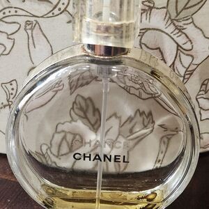 Chanel Chance Perfume EMPTY GLASS BOTTLE - REPURPOSE? Missing sprayer top